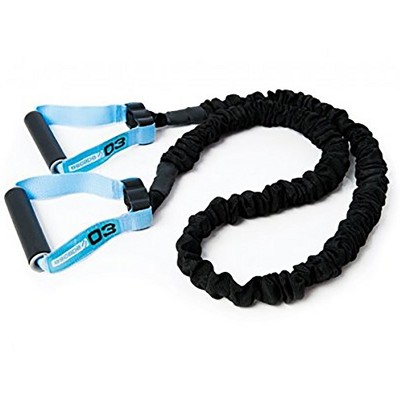 Escape Fitness Lightweight Multi Function Elastic Power 03 Tubes for Conditioning, Flexibility, and Cardio, Blue