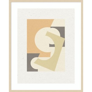 Amanti Art Paper Collage No.1 by The MIUUS STUDIO Wood Framed Wall Art Print - 1 of 4