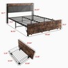 Kumasinova Twin/Full/Queen Size Bed Frame with Storage Headboard,Bed Frames with Charging Station(&2 Storage Drawers),Metal Bed Frame for Kids&Teens - 2 of 4