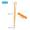 Unique Bargains Polyester Wear-resistant Lightweight ID Card Neck Lanyards with Hook 25 Pcs - 2 of 4