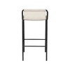 Meridian Furniture,Dax Cream Vegan Leather Counter Stool - 2 of 4