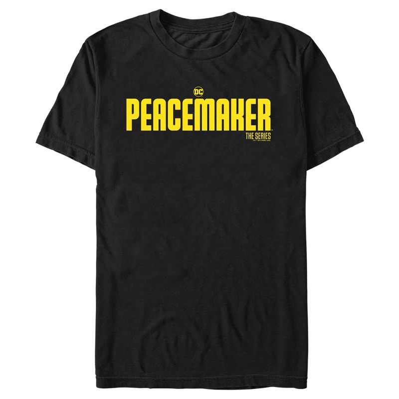 Men's Peacemaker Yellow Classic Logo T-Shirt, 1 of 6