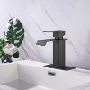 LunaLulinlk Waterfall Spout Bathroom Faucet,Single Handle Bathroom Vanity Sink Faucet - 3 of 4