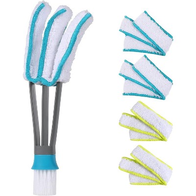SetSail Blind Duster, Window Cleaner Duster Brush with 5 Microfiber Sleeves