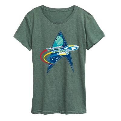 Women's - Star Trek - Enterprise Space Warp Short Sleeve Graphic T-Shirt