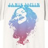 Janis Joplin Two-Color Graphic Crew Neck Short Sleeve Men's White T-shirt - image 2 of 3