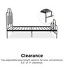 GDFStudio Olivia Vintage Metal Bed with Headboard and Footboard - 4 of 4