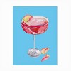 Trademark Fine Art - Alice Straker  Sparkling Rose Gin Cocktail Matted Framed Art - 3 of 4