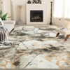 Washable Runner Rug – Modern Non-Slip Abstract Marbled Indoor Carpet for Kitchen, Hallway, Bathroom - 3 of 4