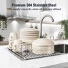 LunaLulinlk 17.7" x 12.5" Roll Up Dish Drying Rack Over Sink Drying Rack Sink Cover Kitchen Sink Accessories Gadget Multipurpose Organizer Foldable - 4 of 4