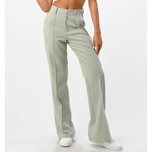 Women's FRONT SEAM WIDE LEG PANTS - MNI Los Angeles - 1 of 4