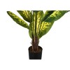 Monarch Specialties Artificial Plant 47 inch Tall Evergreen Tree Indoor Faux Fake Floor Greenery Potted Real Touch Decorative Green Leaves Black Pot - 3 of 4