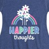 Girls' - Instant Message - Happier Thoughts Fit & Flair Cap Sleeve Graphic Dress - 2 of 4