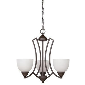 Sunset 20" Chester 3-Light Chandelier in Rustico - 1 of 3