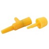 Unique Bargains Aquarium Yellow Plastic 2 Way Air Control Valves 5 Pcs - 3 of 4