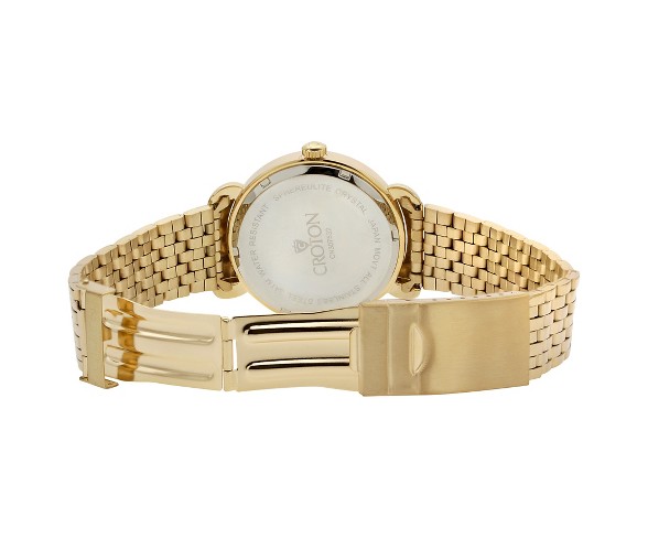 Men's Croton Analog Watch - Gold White Dial