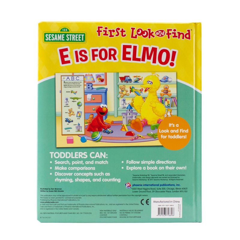Sesame Street: E Is for Elmo! First Look and Find - by  Pi Kids (Board Book), 4 of 5