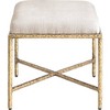 Meridian Furniture,Valley Chenille Fabric Bench - 4 of 4