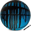 AND1 Rubber Basketball & Pump (Drip Collection) - Official Size 7 (29.5”) Streetball, Made for Indoor Outdoor Games, Blue Drip - 2 of 4