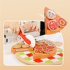 Freniland - Wooden Pizza Pretend Play Food Set for 18M+ Toddlers, with Slices, Toppings, Pizza Cutter and Tray - 2 of 4