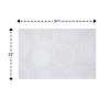 Knightsbridge Orbit Bath Rug Cotton Non Skid Back, White - 2 of 4