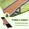 Wooden Dog Agility Seesaw for Training and Exercise, Weather Resistant, 83" L x 16" W x 14" H - 4 of 4