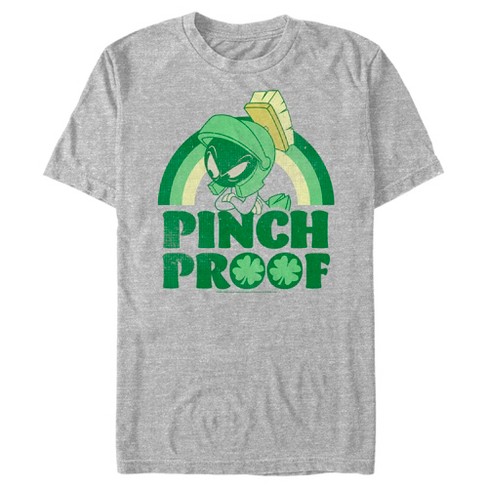 Men's Looney Tunes St. Patrick's Day Marvin The Martian Pinch Proof T-shirt  - Athletic Heather - 2x Large : Target