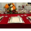 Essential Decor & Beyond 13" Square Plastic Charger in Champagne Set of 4 - 3 of 4