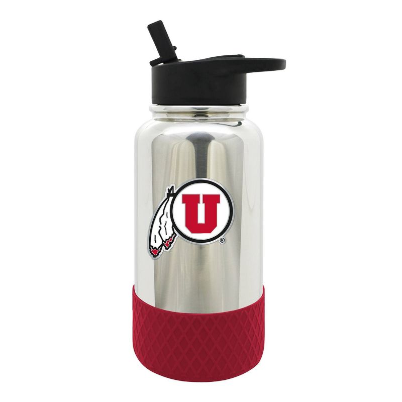 NCAA Utah Utes 32oz Chrome Thirst Hydration Water Bottle, 1 of 4