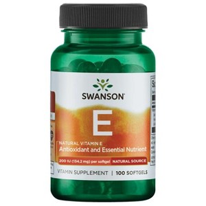 Swanson Natural Vitamin E 200 Iu (134.2 mg) Softgel 100ct. - 1 of 3