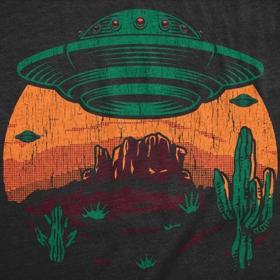 Мужские футболки Crazy Dog T-Shirts, Inc. Mens Funny T Shirts Desert UFOs Sarcastic Alien Graphic Novelty Tee For Men - Crazy Dog Men's T Shirt For Astronauts Black XL — фото 2