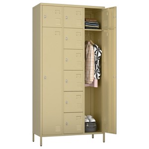SUXXAN 8 Doors Metal Lockers for Employees School Office Gym Home Storage,15.75" D x 23.62" W x 72" H,Assembly Required - 1 of 4