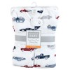 Hudson Baby Infant Boy Plush Sleeping Bag, Sack, Blanket, Blue Red Cars - 2 of 2
