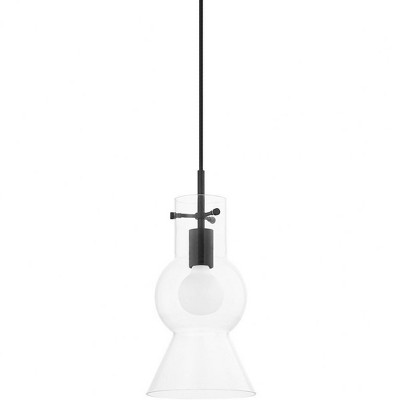 Mitzi Mirabel 1 - Light Pendant In Soft Black Clear Shade : Target