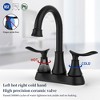 PAGED 4-Inch Bathroom Faucet Bathroom Vanity Sink Faucets with Pop-Up Drain and Supply Hosest, Faucet for Bathroom Sink - 3 of 4