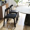 Dining Chairs Set of 2,Modern PU Leather Upholstered Chairs with Anti-Slip Pads, Comfy Dining Room Kitchen Chairs - 2 of 4
