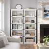3-5 Tier Bookcase, Farmhouse Book Shelf with Storage Open Display Bookshelves,  Low Book Case Wooden 3-5 Shelf Bookcase Home Decor Furniture - 2 of 4