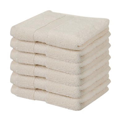Splash Zero Twist 100% Ring Spun Cotton Face Washcloth Set – Reversible, 550 GSM, Soft, Lightweight, Highly Absorbent Towels for Bathroom