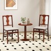 Tangkula Set of 4 Folding Dining Chairs w/Rubber Wood Frame Soft Padded Seat Cushion - 3 of 4
