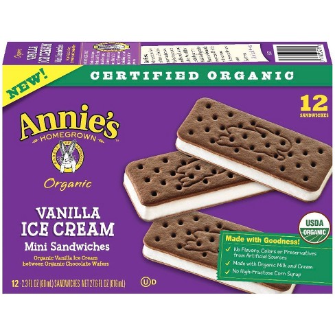 Annie S Vanilla Ice Cream Sandwiches 12ct Target