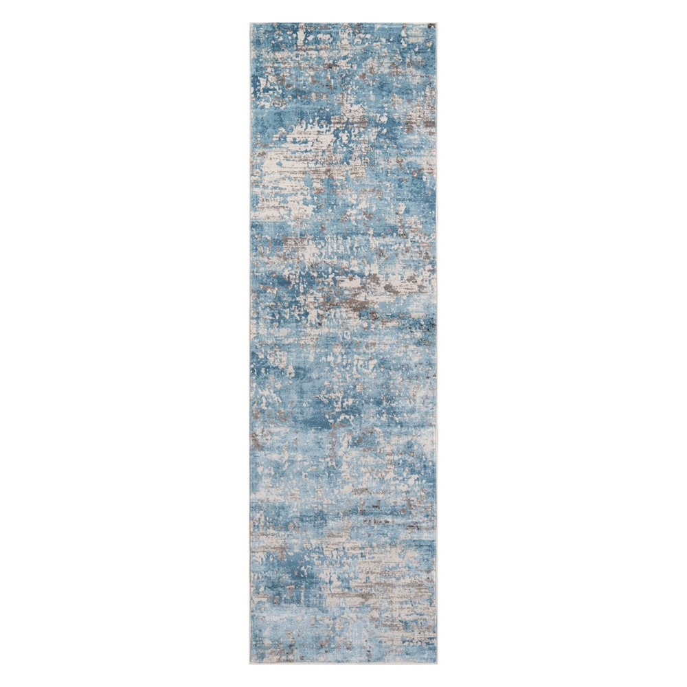 2'3inx7'6in Fleck Loomed Runner Blue - Momeni