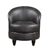 Sophia Faux Leather Accent Chair Gray - Steve Silver Co. - 3 of 4