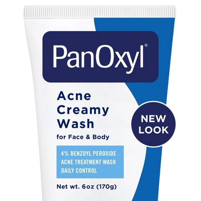 PanOxyl 4% Creamy Facial Treatment Wash - Unscented - 6oz