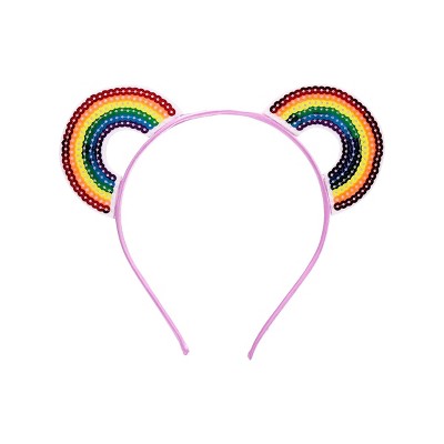 Pride Double Rainbow Wearable Party Headband