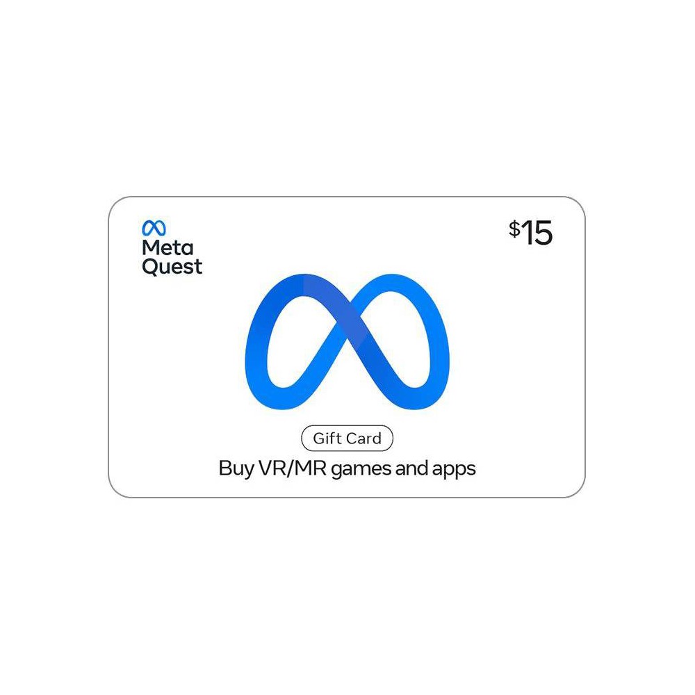 HOT Gift Voucher Oculus Quest Gift Meta Quest $15 Meta Quest