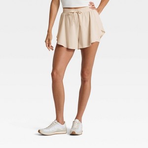 Women's Woven High-Rise Flutter Shorts 3" - All In Motion™ - 1 of 4