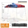 EAGLE PEAK Slant Leg Pop-up Canopy Tent Easy One Person Setup Instant Outdoor Beach Canopy Folding Portable Sports Shelter - 3 of 4