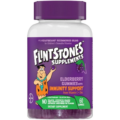 The Flintstones Elderberry Gummy Supplements - 60ct