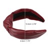 Unique Bargains Cross Knotted PU Leather Non-slip Fashion Wide Headband 1 Pc - 4 of 4