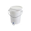 Winco Round Beverage Dispenser, 6 Gallon, White Plastic - 2 of 4